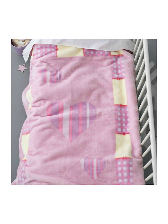 Palamaiki Куверта Детско Легло Bebe Velour BV714 110x140см