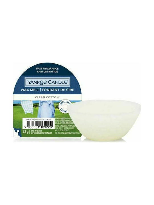 Yankee Candle Fragrance Wax Melt with Fragrance Clean Cotton 1pcs 22gr