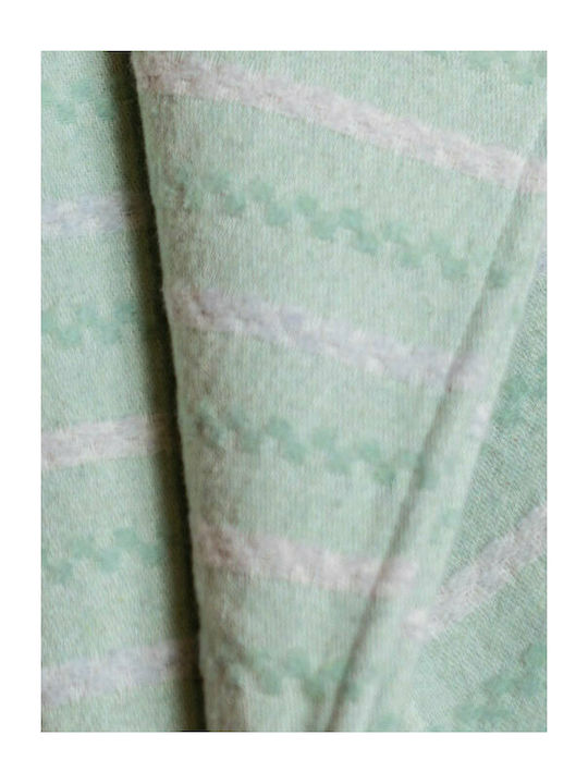 Vesta Home Κουβέρτα Αγκαλιάς & Λίκνου Fleece Πράσινη 70x90εκ.