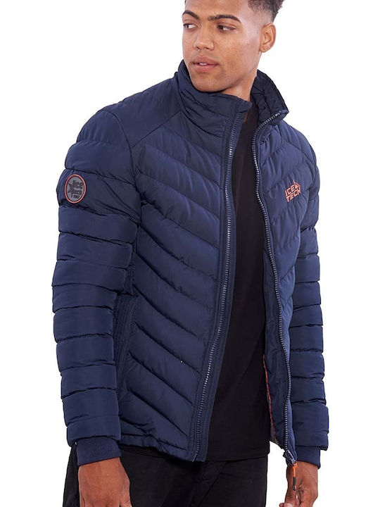 Χειμωνιάτικο Μπουφάν Puffer Navy Μπλε