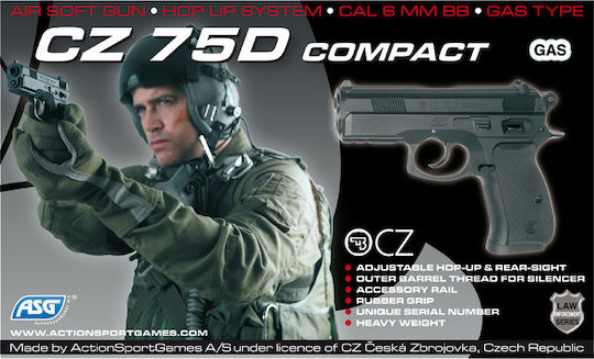 Asg Αερο Pistole Gas CZ 75D Compact