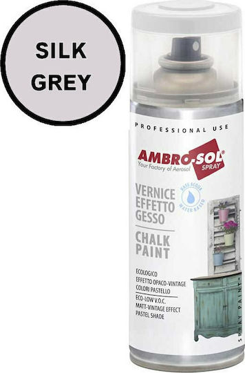 Ambro-Sol Chalk Paint Spray Of Chalk Silk Gray 400ml V404GS