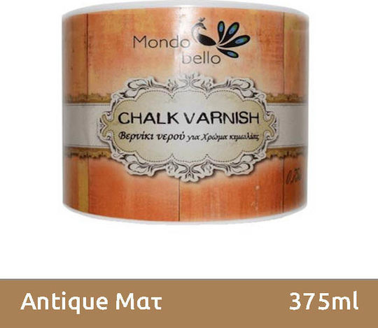 Mondobello Chalk Varnish for Chalk Paint Colour Mat Antique Antique Brown 375ml 030804003