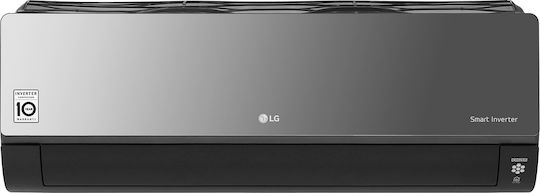 LG ArtCool Mirror BH Klimaanlage Inverter 9000 BTU Energieklasse A++/A+ mit Ionisator und WiFi Schwarz