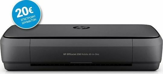 HP OfficeJet 250 Mobile All-in-One Colour All In One Inkjet Printer with WiFi and Mobile Printing