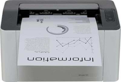HP 107a Ασπρόμαυρος Εκτυπωτής Laser