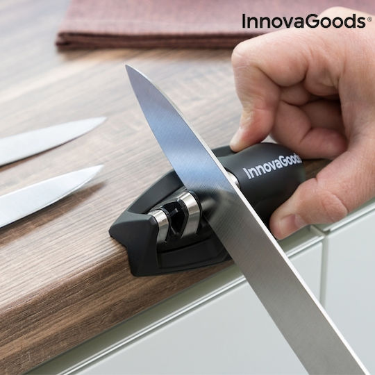 InnovaGoods Handheld Knife Sharpener with 2 Levels 10x5x5cm