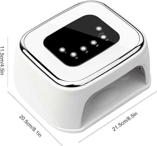 Molly Lac Dual με Ηχείο Bluetooth Φουρνάκι Νυχιών UV / LED 99W Λευκό