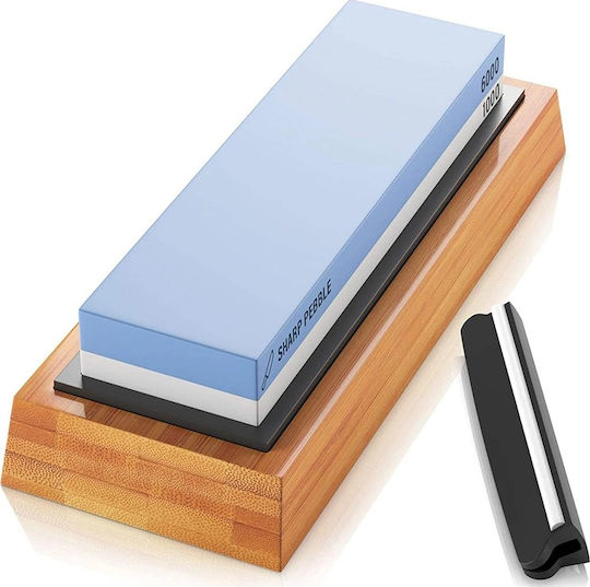 Sharp Pebble Knife Sharpening Stone Double with Density 1000/6000