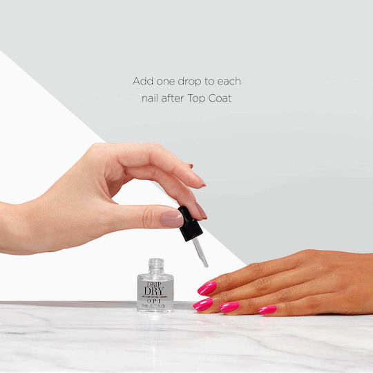 OPI Drip Dry Top Coat για Απλά Βερνίκια Quick Dry 9ml