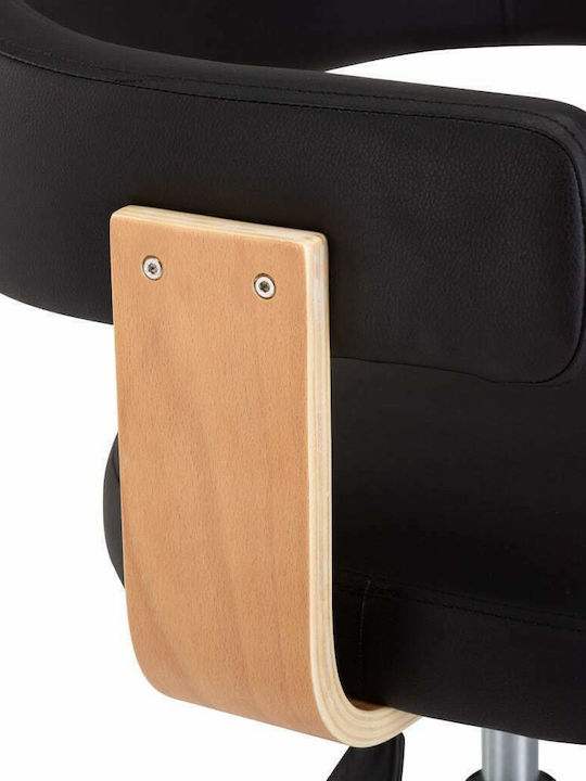 Sessel mit Armlehnen & Rollen Black 49.5x51.5x94cm 1Stück