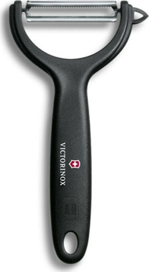 Victorinox Micro Serrated Fruit & Vegetable Peeler/Cleaner with Blade Julienne made of Plastic Black