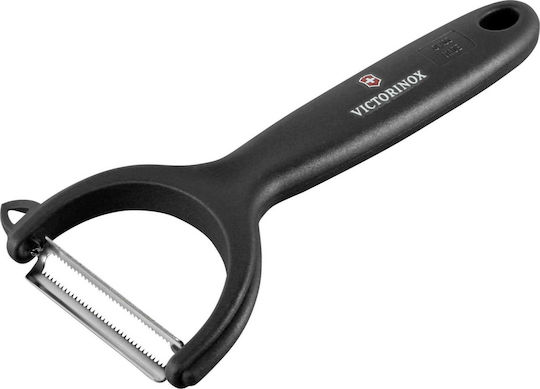 Victorinox Micro Serrated Fruit & Vegetable Peeler/Cleaner with Blade Julienne made of Plastic Black