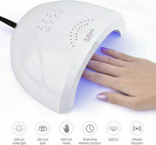 Sun Q7 Nail Polish Curing Lamp UV / LED 48W White