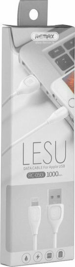 Remax Regular USB to Lightning Cable Λευκό 1m (Lesu)
