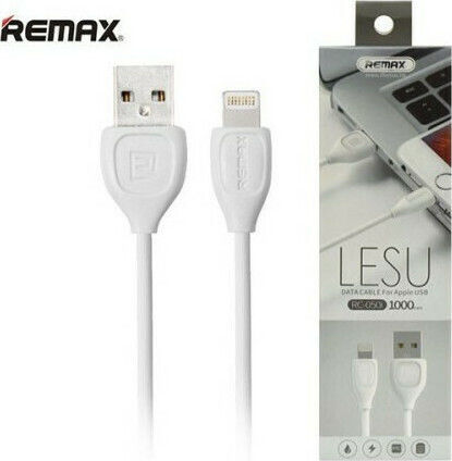 Remax Regular USB to Lightning Cable Λευκό 1m (Lesu)