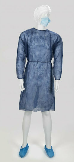 Bournas Medicals Unisex Disposable Medical Blouse 10τμχ Blue