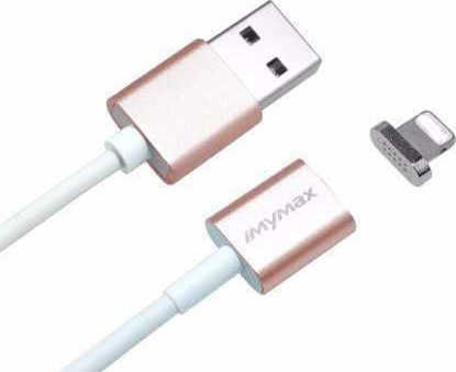 Earldom ET-MC06 Regular / Magnetic Detachable USB-A to Lightning Cable Rose Gold 1m