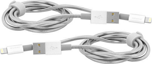Verbatim Stainless USB-A to Lightning Cable Gray 1m (48872)