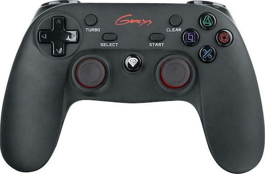 Genesis PV65 Ασύρματο Gamepad για PC / PS3 Μαύρο