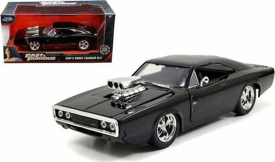 Jada Toys Fast & Furious RC Dodge Charger 1970 Τηλεκατευθυνόμενο Αυτοκίνητο Μαύρο