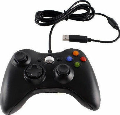 Factory Cu fir Gamepad pentru Xbox 360 Negru