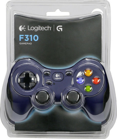 Logitech F310 Ενσύρματο Gamepad για PC Μπλε