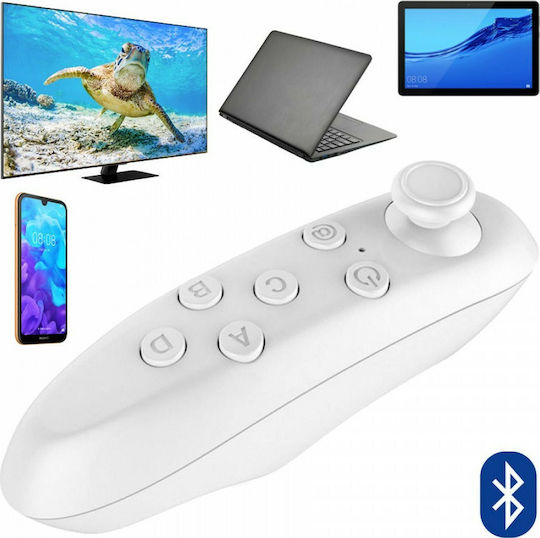 VR Bluetooth Ασύρματο Gamepad για VR (Virtual Reality) Λευκό