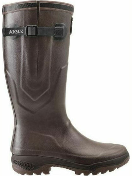 Aigle Parcours Vario 2 Hunting Wellingtons in Brown color