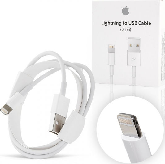 Apple USB-A to Lightning Cable White 0.5m (ME291ZM/A)