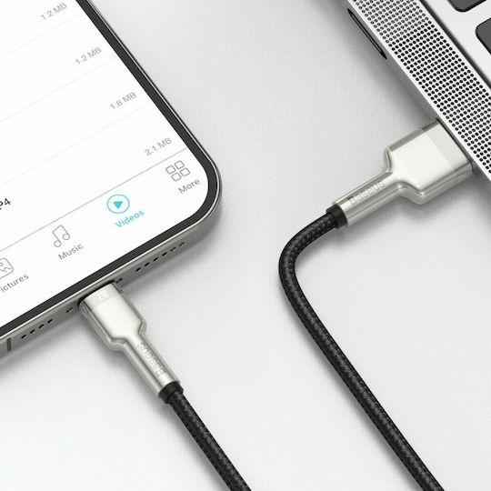 Baseus Cafule Series Braided USB-A to Lightning Cable Black 1m (CALJK-A01)