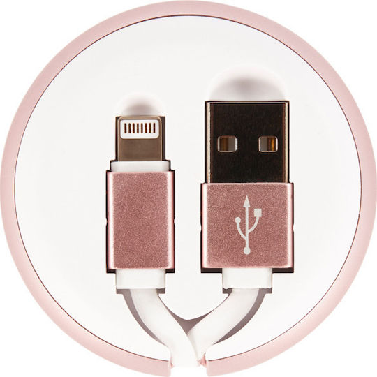 Richmond & Finch CW-114 Extensibil USB-A la Cablu Lightning Roz 0.9m