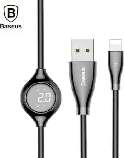 Baseus Big Eye Regular USB to Lightning Cable Μαύρο 1.2m (CALEYE-01)