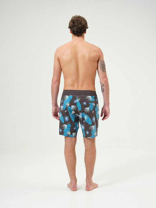 Men's Swimwear Shorts Blue / Turquoise Floral