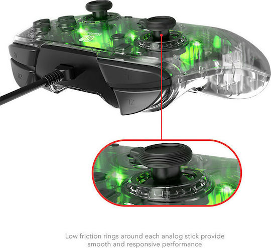 PDP Afterglow Deluxe+ Audio Ενσύρματο Gamepad για Switch Grey