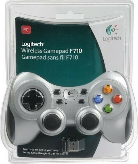 Logitech F710 Ασύρματο Gamepad για PC Γκρι
