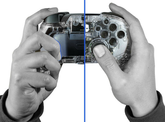 PDP Afterglow Wireless Deluxe Gamepad für Schalter Transparent