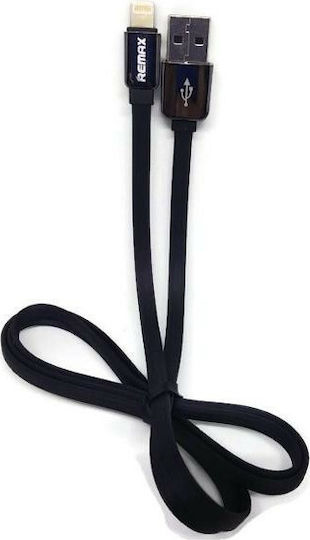 Remax Flat USB to Lightning Cable Μαύρο 1m (KingKong)