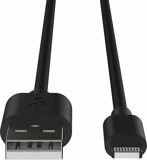 Ansmann Regular USB to Lightning Cable Μαύρο 1m (1700-0131)
