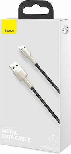 Baseus Cafule Series Braided USB-A to Lightning Cable 18W Black 2m (CALJK-B01)