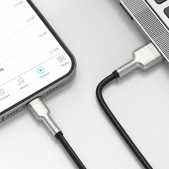 Baseus Cafule Series Braided USB-A to Lightning Cable 18W Black 2m (CALJK-B01)