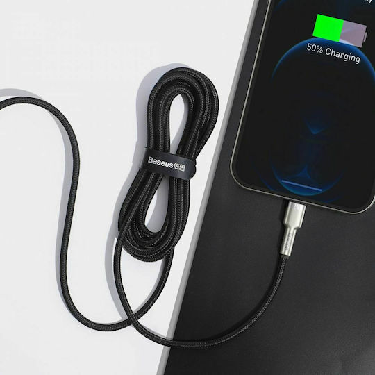 Baseus Cafule Series Braided USB-A to Lightning Cable 18W Black 2m (CALJK-B01)