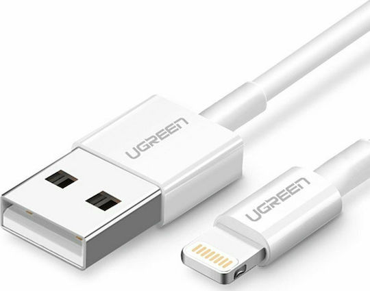 Ugreen USB to Lightning Cable Λευκό 0.25m (20726)