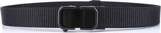Military Quick Insurance Strap Belt 34mm Black Ρυθμιζόμενη 3.4x120cm
