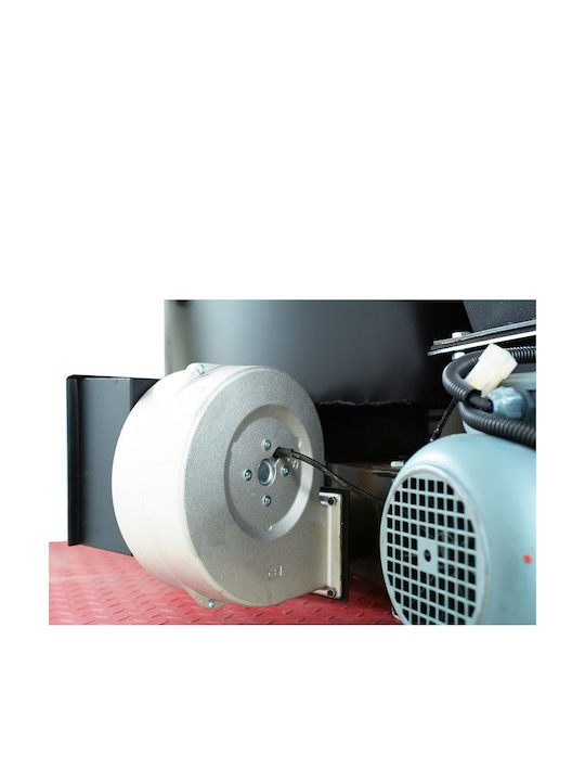Werstahl BioHydro 40 Ενεργειακό Τζάκι Pellet Καλοριφέρ 40.29kW Ίσιο με Συρόμενη Πόρτα