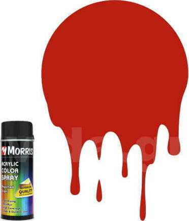 Benman Σπρέι Βαφής Acrylic με Γυαλιστερό Εφέ Traffic Red RAL 3020 400ml