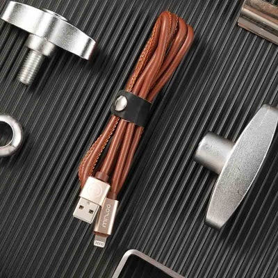 Regular USB to Lightning Cable Καφέ 1m (X19)