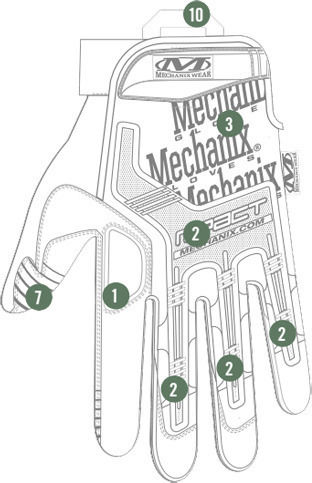 Mechanix Wear M-Pact Military Gloves Multicam In Beige Colour