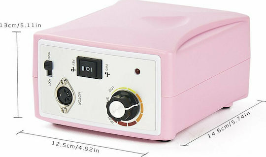 Kemei ZS-701 Τροχός Νυχιών Ρεύματος 35W Ροζ 30000 Στροφών με Πεντάλ