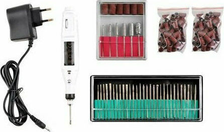Nail Drill Battery 9W White with 20000 Rotations per Minute
